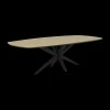 Eettafels|Ygo Eettafel ENCANTO Deens Ovaal 250x128 Blond Oak