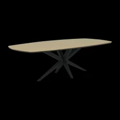 Eettafels|Ygo Eettafel ENCANTO Deens Ovaal 250x128 Blond Oak