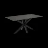 Eettafels|Ygo Eettafel FERRIS Glass/Keramiek Zwart