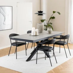 Eettafels|Ygo Eettafel FERRIS Keramiek Grijs 200/240x100