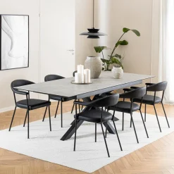 Eettafels|Ygo Eettafel FERRIS Keramiek Grijs 200/240x100