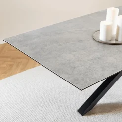 Eettafels|Ygo Eettafel FERRIS Keramiek Grijs 200/240x100