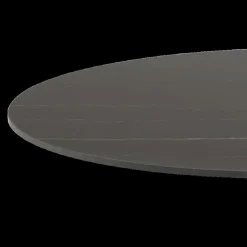 Eettafels|Ygo Eettafel GRANTHAM Keramiek Mat Zwart Ø90cm