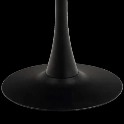 Eettafels|Ygo Eettafel GRANTHAM Keramiek Mat Zwart Ø90cm