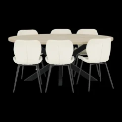 Eettafels|Ygo Eettafel KOLKATA Fresh Oak 250x128