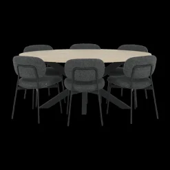 Eettafels|Ygo Eettafel KOLKATA Fresh Oak 250x128