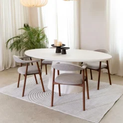 Eettafels|Ygo Eettafel KYTHIRA Ovaal 240x120 Microcement