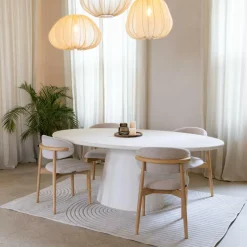 Eettafels|Ygo Eettafel KYTHIRA Ovaal 240x120 Microcement