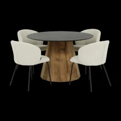 Eettafels|Ygo Eettafel LARISA Recycled Pine Ø120