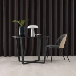 Eettafels|Ygo Eettafel MAITE Marble Black Ø110cm