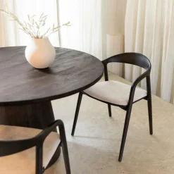 Eettafels|Ygo Eettafel MARANZA Ø130 Mangohout Bruin