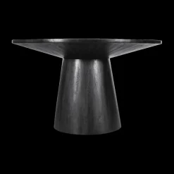 Eettafels|Ygo Eettafel MARANZA Ø130 Mangohout Zwart