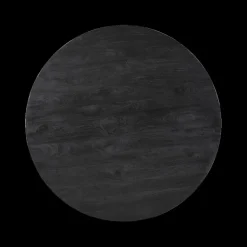 Eettafels|Ygo Eettafel MARANZA Ø130 Mangohout Zwart