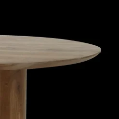 Eettafels|Ygo Eettafel MAYA Rond Ø130 Acacia Walnoot