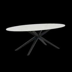 Eettafels|Ygo Eettafel MONET Ovaal Keramiek Wit 240x120