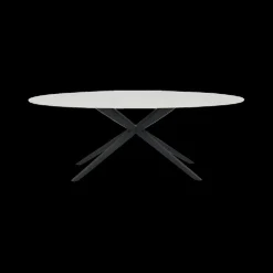 Eettafels|Ygo Eettafel MONET Ovaal Keramiek Wit 240x120