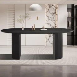 Eettafels|Ygo Eettafel PORTO Decor Donkerbruin 200x110