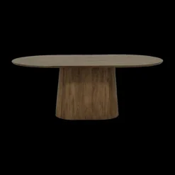 Eettafels|Ygo Eettafel SUNDAR Ovaal 200x110 Mango Donkerbruin