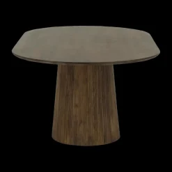 Eettafels|Ygo Eettafel SUNDAR Ovaal 200x110 Mango Donkerbruin