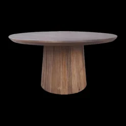 Eettafels|Ygo Eettafel SUNDAR Rond Ø130 Mango Donkerbruin