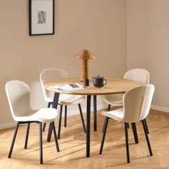 Eettafels|Ygo Eettafel TARIK Ø120 Decor Eik