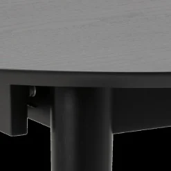 Eettafels|Ygo Eettafel Verlengbaar VEZNA Ø115/Ø154 Zwart Eikfineer