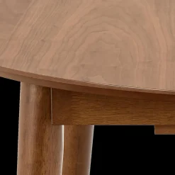 Eettafels|Ygo Eettafel Verlengbaar VEZNA Ø115/154 Walnootfineer