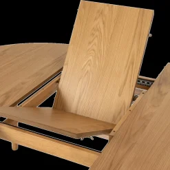 Eettafels|Ygo Eettafel Verlengbaar VEZNA Ø115/154 Eikfineer