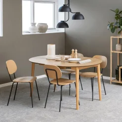 Eettafels|Ygo Eettafel Verlengbaar VEZNA Ø115/154 Eikfineer