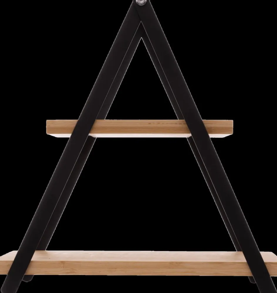 Tafelaccessoires|Servies|Ygo Etagère APRIX 2Niv. Met. Zwart/Bamboe