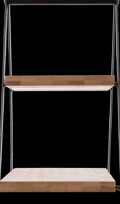 Tafelaccessoires|Servies|Ygo Etagère APRIX 2Niv. Met. Zwart/Bamboe