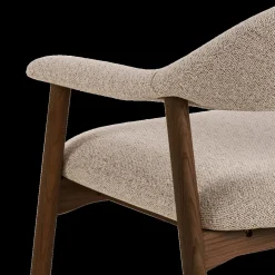 Fauteuils|Ygo Fauteuil COLETTE Monza Beige - Poot Walnoot