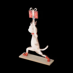 Kerst|Ygo Fig. MITZI Kat Hout Multi Ass.