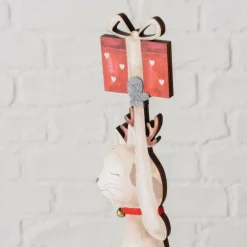 Kerst|Ygo Fig. MITZI Kat Hout Multi Ass.