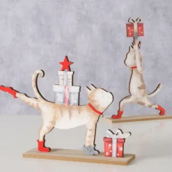 Kerst|Ygo Fig. MITZI Kat Hout Multi Ass.