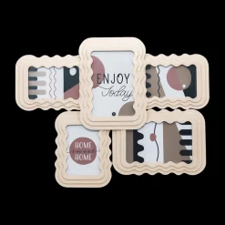 Woondecoratie|Ygo Fotokader KHELIE P-M 5Del. Beige