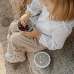 Lunchboxes & Drinkbussen|To Go|Ygo Fruitbox LITTLE FARM 300ml Groen