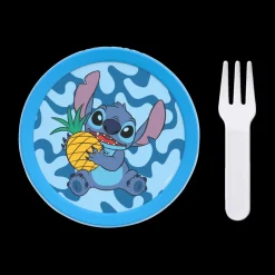 Lunchboxes & Drinkbussen|To Go|Ygo Fruitbox STITCH 300ml Blauw