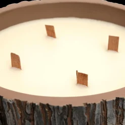 Woondecoratie|Ygo Geurkaars PINEDORF Stam Rond Keramiek Bruin