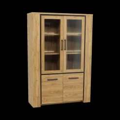 Vitrinekasten|Ygo Glaskast ANTONIO French Oak B133
