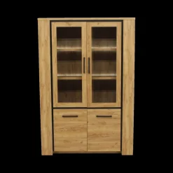 Vitrinekasten|Ygo Glaskast ANTONIO French Oak B133