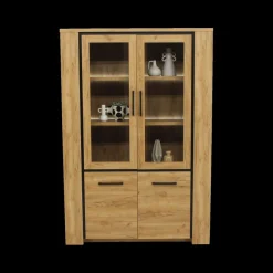 Vitrinekasten|Ygo Glaskast ANTONIO French Oak B133