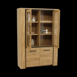 Vitrinekasten|Ygo Glaskast ANTONIO French Oak B133