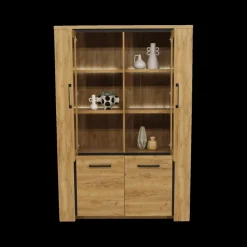 Vitrinekasten|Ygo Glaskast ANTONIO French Oak B133