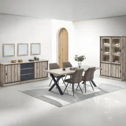 Vitrinekasten|Ygo Glaskast VIENNA B126 Canyon Oak