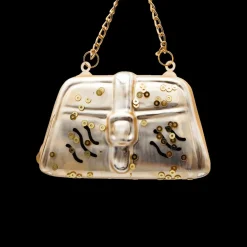 Kerst|Ygo Hanger BAG Handtas Zwart/Goud Ass.