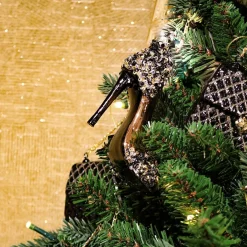 Kerst|Ygo Hanger SHOE Muiltje Zwart/Goud Ass.