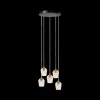 Hanglampen|Ygo Hanglamp BERLIANE 5Del. Rond Transparant