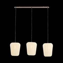 Hanglampen|Ygo Hanglamp BIBURY 3Del. Bruin/Wit