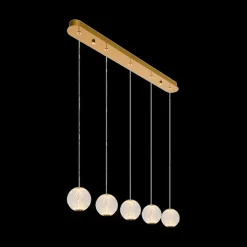 Hanglampen|Ygo Hanglamp CINTRA Lang 5Del. Transparant